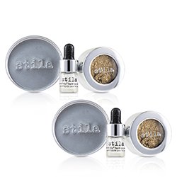 Stila Magnificent Metals Foil Finish Eye Shadow With Mini Stay All Day Liquid Eye Primer Duo Pack - Gilded Gold 2x2pcs