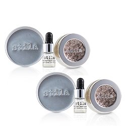 Stila Magnificent Metals Foil Finish Eye Shadow With Mini Stay All Day Liquid Eye Primer Duo Pack - Metallic Dusty Rose 2x2pcs