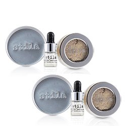 Stila Magnificent Metals Foil Finish Eye Shadow With Mini Stay All Day Liquid Eye Primer Duo Pack - Metallic Pixie Dust 2x2pcs