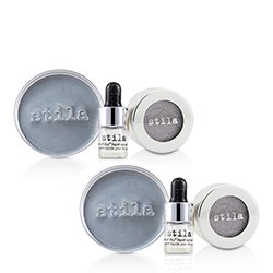 Stila Magnificent Metals Foil Finish Eye Shadow With Mini Stay All Day Liquid Eye Primer Duo Pack - Metallic Lavender 2x2pcs