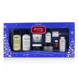 פילוסופי Glowing All The Way Kit: Cleanser x 2 + Moisturizer x 2 + Peel x 2 + Serum & Activator 8pcs