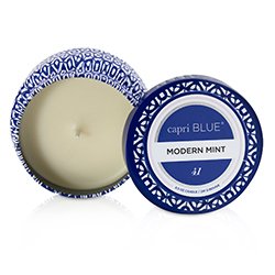 Capri Blue 旅行錫製香氛蠟燭 - 現代薄荷 Printed Travel Tin Candle - Modern Mint 241g/8.5oz