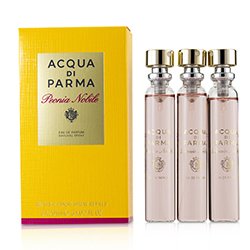 Acqua Di Parma Peonia Nobile Leather Purse Spray Refills Eau De Parfum 3x20ml/0.7oz