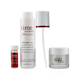 Philosophy Hydrating & Glow Renewing Duo: Time In A Bottle Serum+Activator+Renewed Hope In A Jar 3pcs