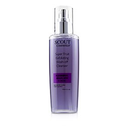 SCOUT Cosmetics Super Fruit Exfoliating Wash-Off Cleanser with Blueberries, Grape Skin & Acai 150ml/5.1oz