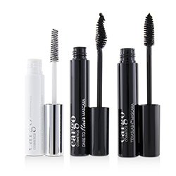 Cargo Mascara Kit: 1x Dare To Flair Mascara, 1x Texalash Mascara, 1x Swimmables Waterproof Mascara Topcoat 3pcs