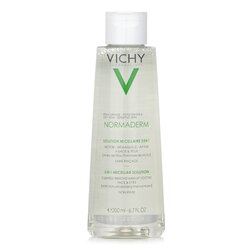 Vichy Normaderm 3 In 1 Micellar Solution - Cleanses, Removes Make-Up & Soothes Face & Eyes ( For Oily / Sensitive Skin) 200ml/6.7oz