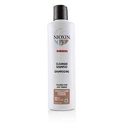 Nioxin Derma Purifying System 3 Cleanser Champú (Cabello Tinturado, Adelgazamiento Ligero, Seguro para Color) 300ml/10.1oz