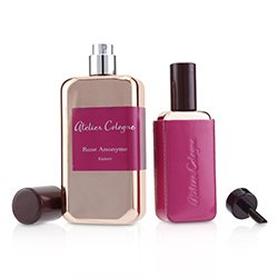 Atelier Cologne مجموعة Rose Anonyme: سبراي مركز 100مل/3.3 أوقية + سبراي مركز 30مل/1 أوقية + علبة جلدية 3pcs