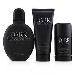 Calvin Klein مجموعة Dark Obsession: ماء تواليت سبراي 125مل + قلم مزيل تعرق 75مل + بلسم بعد الحلاقة 100مل 3pcs