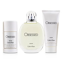 Calvin Klein Obsessed Coffret: Eau De Toilette Spray 125ml/4oz + Hair And Body Wash 100ml/3.4oz + Deodorant Stick 75ml/2.6oz 3pcs