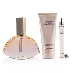Calvin Klein Endless Euphoria Coffret: Eau De Parfum Spray 125ml/4oz + Loción Corporal Sensual 100ml/3.4oz + Eau De Parfum Spray 10ml/0.33oz 3pcs