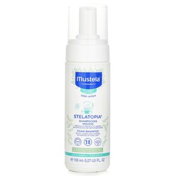 Mustela Stelatopia Champú Espuma (Limpia Suavemente y Calma la Sensación de Picazón) 150ml/5.07oz