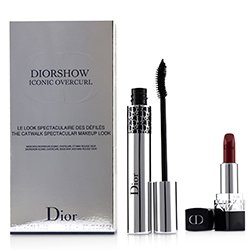 Christian Dior Diorshow Iconic Overcurl The Catwalk Spectacular Makeup Look Set (1x Mascara, 1x Mini Lipstick) 2pcs