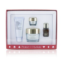 Estee Lauder Protect+Hydrate Collection: DayWear Moisture Creme SPF 15 + Advanced Night Repair + DayWear Eye + Perfectly Clean 4pcs