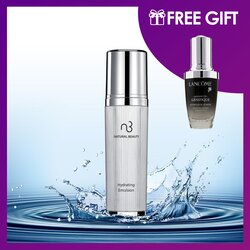 Natural Beauty Hydrating Emulsion 120ml (Free: Lancome Genifique Advanced Youth Activating Concentrate 30ml) 2pcs