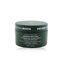 Peter Thomas Roth Green Releaf Therapeutic Sleep Cream Skin Protectant - Renewing Night Moisturizer 50ml/1.7oz