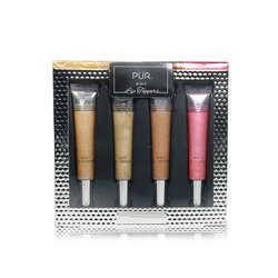PUR (PurMinerals) Kit Impulsador de Labios Brillos de Labios 4 En 1 (4x Brillos de Labios) 40ml/1.32oz