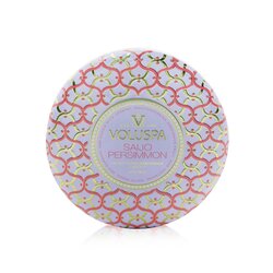 Voluspa 3 Wick Decorative Tin Candle - Saijo Persimmon 340g/12oz