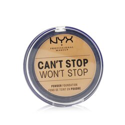 NYX Can't Stop Won't Stop Powder Foundation - # Golden Honey 10.7g/0.37oz