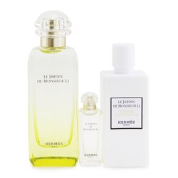 Hermes Le Jardin De Monsieur Li Coffret: Eau De Toilette Spray 100ml + Moisturizing Body Lotion 80ml + Eau De Toilette 7.5ml 3pcs