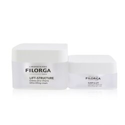 Filorga Lift-Effect Programme: 1x Lift-Structure Ultra-Lifting Cream - 50ml/1.7oz + 1x Sleep & Lift Ultra-Lifting Night Cream - 15ml/0.5oz 2pcs