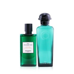Hermes Eau D'Orange Verte Set: Eau De Cologne Spray 100ml/3.3oz + Hair And Body Shower Gel 80ml/2.7oz 2pcs