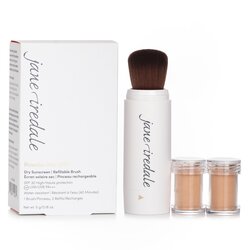 Jane Iredale Powder Me Заполняемая Кисть (1x Кисть, 2x Запасной Блок) - Golden 2x2.5g/0.09oz
