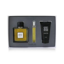 Guerlain L'Homme Ideal Coffret: Eau De Toilette Spray 100ml/3.3oz + Eau De Toilette Spray 10ml/0.3oz + Shower Gel 75ml/2.5oz 3pcs