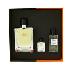 愛馬仕 Terre D'Hermes Coffret: Eau de Toilette Spray 100ml/3.3oz + Hair And Body Shower Gel 40ml/1.35oz + Eau de Toilette 5ml/0.17oz 3pcs