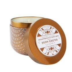 Capri Blue Gilded Tin Candle - Dark Vanilla & Sandalwood 354g/12.5oz