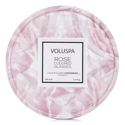 Voluspa 2 Wick Tin Candle - Rose Colored Glasses 170g/6oz