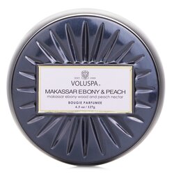 Voluspa Mini Tin Candle - Makassar Ebony & Peach 127g/4.5oz