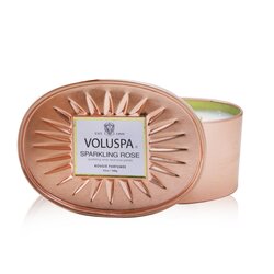 Voluspa 2 Wick Oval Tin Candle - Sparkling Rose 340g/12oz