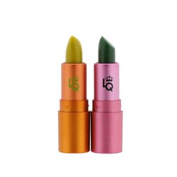 Lipstick Queen Party Favor Mini Shade Shifter Duo: Mini Frog Prince Lipstick + Mini Highway 66 Lipstick 2x1.5g/0.05oz