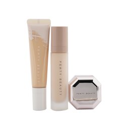 Fenty Beauty by Rihanna Pro Filt'R Hydrating Complexion Kit: Foundation 32ml + Primer 32ml + Instant Retouch Setting Powder 7.8g - #120 (Box Slightly Damaged) 3pcs