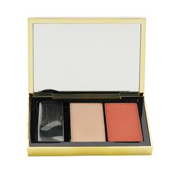 Estee Lauder Pure Color Envy Sculpting Blush + Highlighter Duo - # Coral Fever 6g/0.21oz