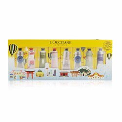 L'Occitane Provence Around The World Набор из 8 Кремов для Рук: (2xShea Butter + 1x Rose, Cherry Blossom, Lavender, Peony, Almond, Verbena) 30мл/1унц 8x30ml/1oz