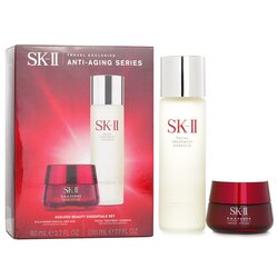 SK II Ageless Beauty Essentials Set: R.N.A. Power Moisturizing Cream 80ml + Facial Treatment Essence 230ml 2pcs