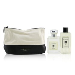 Jo Malone Wild Bluebell Travel Kit: Cologne Spray 50ml/1.7oz + Body & Hand Wash 100ml/3.4oz + Pouch 2pcs+Pouch