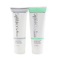 Supersmile Extra White Professional Extra Whitening System (Premium Set) - Triple Mint : Accelerator 198.5g + Toothpaste 198.5g 2x198.5g/7oz