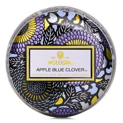 Voluspa شمع قصدير صغير - Apple Blue Clover 113g/4oz