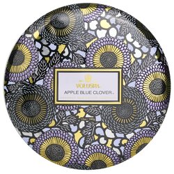 Voluspa 3 Wick Decorative Tin Candle - Apple Blue Clover 340g/12oz