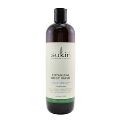 Sukin غسول نباتي للجسم - بالزيزفون وجوز الهند (لجميع أنواع البشرة) 500ml/16.9oz