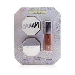 Fenty Beauty by Rihanna Fenty Glow Trio Face, Lip & Body Set (1x Cream Blush, 1x Lip Luminizer, 1x Highlighter) 3pcs
