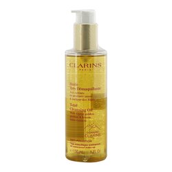 Clarins Total Cleansing Oil with Alpine Golden Gentian & Lemon Balm Extracts (All Waterproof Make-up) 150ml/5oz
