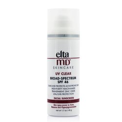 EltaMD UV Clear Facial Sunscreen SPF 46 - Untuk Kulit Gampang Berjerawat, Kemerahan & Hiperpigmentasi - Tabir Surya Wajah 48g/1.7oz