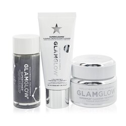 Glamglow Clear Skin Countdown Set: SuperCleanse 30g + Supermud 50ml + Supertoner 30ml 3pcs
