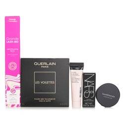 упаковка) 15 мл + Помада NARS 3,5 г + Пудра Guerlain Les Voilettes 20 г + Сыворотка для роста ресниц Grande Cosmetics (GrandeLash) 2 г + База для консилера или теней BareMinerals 2 г