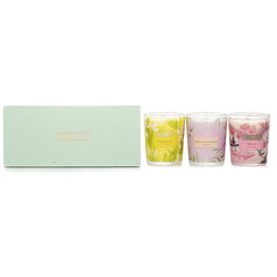 Carroll & Chan 卡羅爾與陳 3 Votive 蠟燭禮盒: Sakura, Jasmine, Rose & Cranberry, Ginger Lily